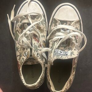 Converse Kids' Graphic Sneakers - Cream and Black